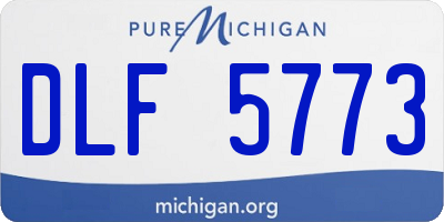 MI license plate DLF5773