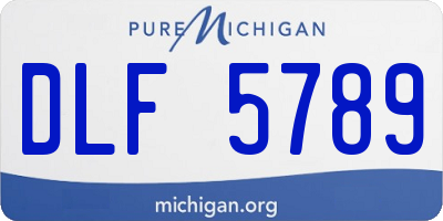 MI license plate DLF5789