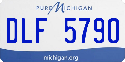 MI license plate DLF5790