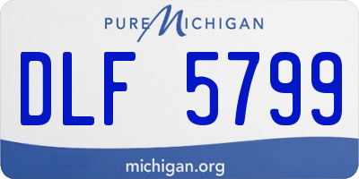 MI license plate DLF5799