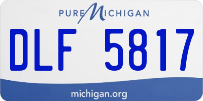MI license plate DLF5817