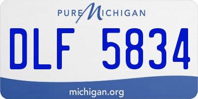 MI license plate DLF5834