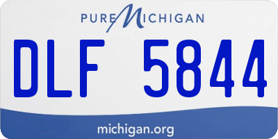 MI license plate DLF5844