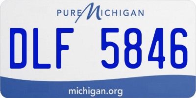 MI license plate DLF5846