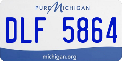 MI license plate DLF5864