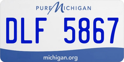 MI license plate DLF5867