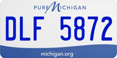 MI license plate DLF5872