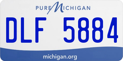 MI license plate DLF5884