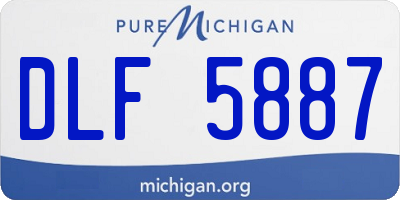 MI license plate DLF5887