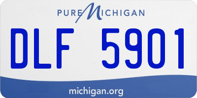 MI license plate DLF5901