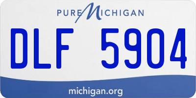 MI license plate DLF5904