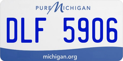 MI license plate DLF5906
