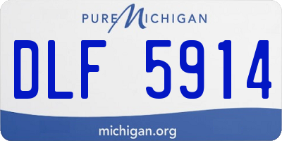 MI license plate DLF5914