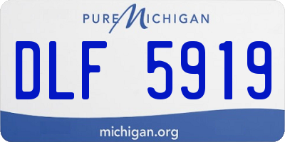 MI license plate DLF5919