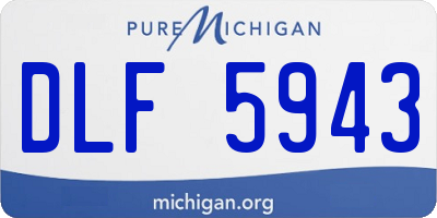 MI license plate DLF5943