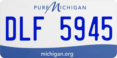 MI license plate DLF5945