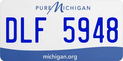 MI license plate DLF5948