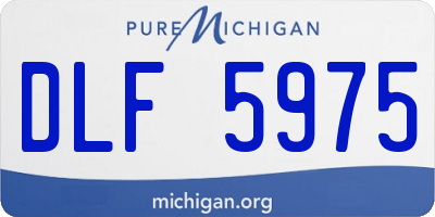 MI license plate DLF5975