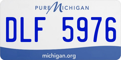 MI license plate DLF5976