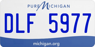 MI license plate DLF5977
