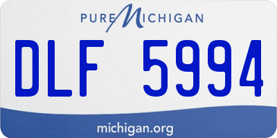 MI license plate DLF5994