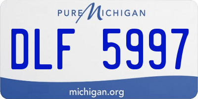 MI license plate DLF5997