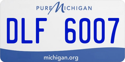 MI license plate DLF6007