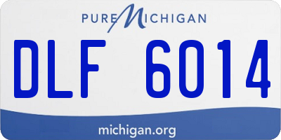 MI license plate DLF6014