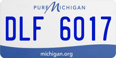 MI license plate DLF6017