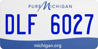 MI license plate DLF6027