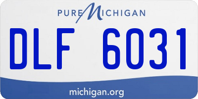 MI license plate DLF6031