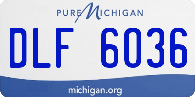 MI license plate DLF6036