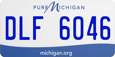 MI license plate DLF6046