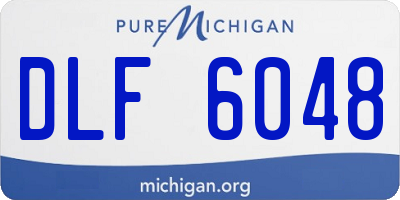 MI license plate DLF6048