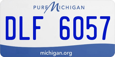 MI license plate DLF6057