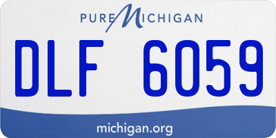 MI license plate DLF6059
