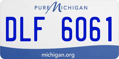 MI license plate DLF6061