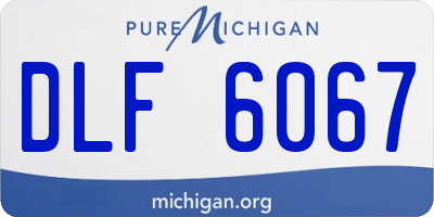 MI license plate DLF6067
