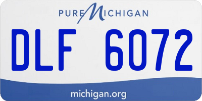 MI license plate DLF6072