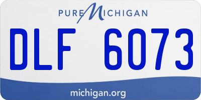 MI license plate DLF6073