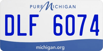MI license plate DLF6074