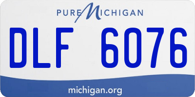 MI license plate DLF6076