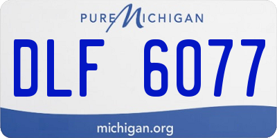 MI license plate DLF6077