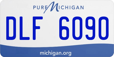 MI license plate DLF6090