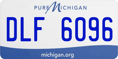 MI license plate DLF6096