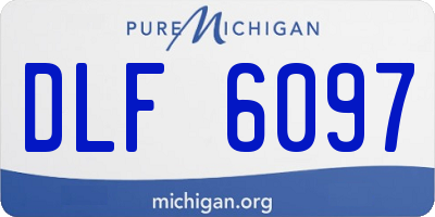 MI license plate DLF6097