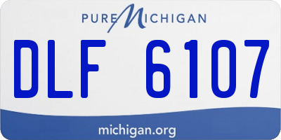 MI license plate DLF6107