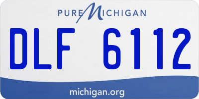 MI license plate DLF6112