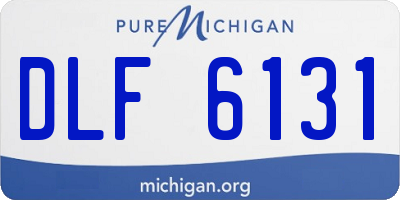 MI license plate DLF6131