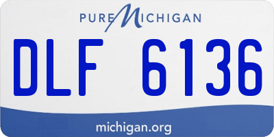 MI license plate DLF6136